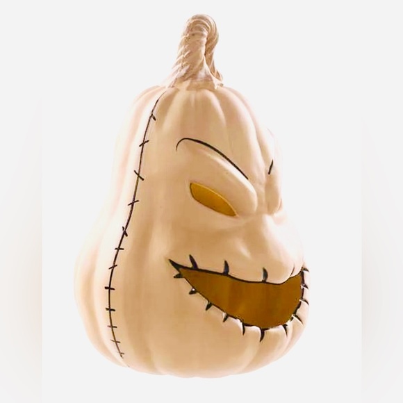 The Nightmare Before Christmas Oogie Boogie Light Up 10" Pumpkin New - Picture 4 of 6
